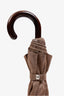 Hermès Etoupe Pluie de H Folding Umbrella