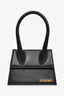 Jacquemus Black Leather 'Le Chiquito' Top Handle