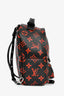 Louis Vuitton Black/Red Coated Canvas Monogram Palm Springs Back Pack