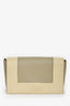 Celine 2018 Cream/Green Leather Frame Shoulder Bag