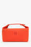 Hermès Orange Canvas Large Bride-A-Brac Pouch