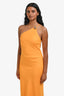Cult Gaia Dark Yellow 'Rinley' One Shoulder Midi Dress Size XS