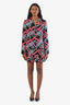 Love Moschino Black/Neon Multicolour Patterned Blazer Skirt Set Size 6