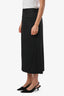 Maison Margiela MM6 Black Wool Blend Maxi Skirt Size 40