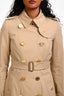 Burberry Beige Belted Trench Coat Size 2