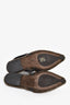 Brunello Cucinelli Monili Shearling Slingback Flats Size 37