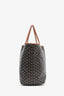 Goyard Black/Brown Coated Canvas Goyardine St. Louis MM Tote Bag with Pouch