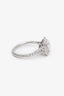 Tiffany & Co. Platinum Soleste 1.09ct G VVS2 Cushion Diamond Halo Engagement Ring