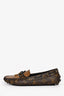 Louis Vuitton Brown Monogram Gloria Leather Loafers Size 38