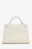 Hermès 1997 Parchemin Veau Box Leather Kelly 32 with Strap