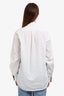 Burberry London White Cotton Button Collared Shirt Size M