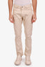 Ralph Lauren Purple Label Beige Linen Straight Leg Pants Size 32 Mens