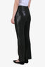 Akris Punto Black Silk Sequin Straight Leg Pants Size 8