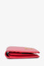 Prada Pink Leather Vitello Move Compact Wallet