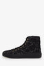 Pre-loved Chanel™ Black Lace CC High Top Sneakers Size 38