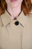 Burberry Tan Novacheck Reversible Utility Trench Coat Size 4
