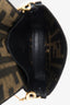 Fendi Black/Brown Jacquard FF 1974 Nano Baguette Charm