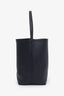 The Row Navy Grained Calfskin Large NS Park Tote Bag