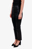 Frame Black Lamb Leather 'The Reboot Crop' Pant Size 27
