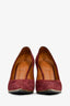 Givenchy Burgundy Suede Pointed Heels Size 38