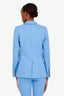 Smythe Blue Wool Blend Single Breasted Blazer Size 2