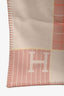 Hermès Pink/Cream Merino Wool Avalon Cabriole Baby Blanket