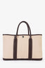 Hermès 2004 Beige/Brown Canvas and Leather Garden Party Tote 30