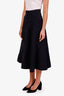 Christian Dior Navy A-Line Midi Skirt Size 2
