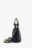 Pre-loved Chanel™ 24B Black Patent Quilted Shiny Coco Clutch with Chain