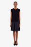 Pre-loved Chanel™ Black Silk Pleated Mini Skirt Size 40