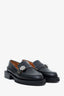 Ganni Black Leather Crystal Embellishments Loafers Size 36