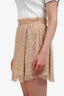 Red Valentino Beige Embroidered Mini Skirt Size 42