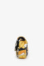 Versace Yellow Multicolour Barocco Print Quilted Leather Icon Crossbody Bag