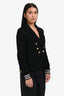 Smythe Black Nylon Double-Breasted Blazer Size 4