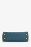 Pre-loved Chanel™ 2018 Turquoise Caviar Leather Small Coco Lizard Top Handle
