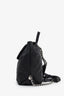 Pre-loved Chanel™ 2018 Black Grained Calfskin Stitched Braided Drawstring Backpack
