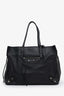 Balenciaga Black Leather Papier Zip Around Tote Bag