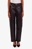Eytys Black Faux Leather Benz Croco Pants Size 27 32