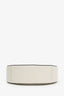 Staud White Leather Mini Moon Bag with Strap