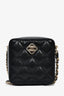 Pre-loved Chanel™ Black Quilted Caviar Leather Square Chain Bag