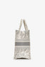 Christian Dior 2020 Grey Canvas Toile de Jouy Embroidered Medium Book Tote
