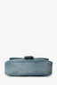 Gucci Blue Denim Crystal Embellished Small GG Marmont Shoulder Bag