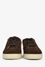 Christian Louboutin Brown Suede Louis Junior Low-Top Sneaker Size 42