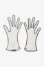 Christian Dior White/Black Fishnet Gloves Size 7