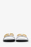 Valentino Black PVC Transparent Vlogo Flat Slide Sandals Size 37