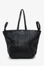 Balenciaga Black Leather Laundry Cabas Tote