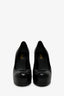 Saint Laurent Black Leather Tribtoo Platform Pumps Size 40