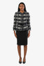 Gucci Black Cotton Pleat Detail Pencil Skirt Size 40