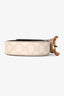 Gucci Cream Guccissima Leather/Bamboo Belt