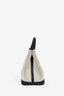 Hermès White Canvas/Black Leather Negonda Garden Party 30